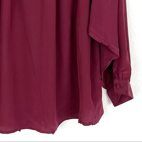 Nordstrom Point of View Womens Blouse 100% Silk Vintage 80s 90s - Picture 4 of 8